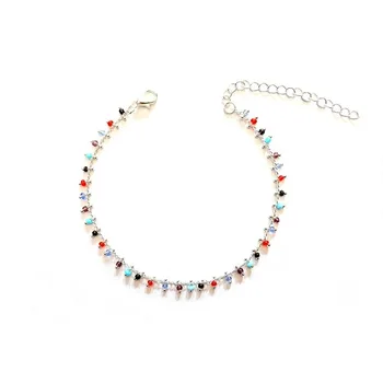 

Women Anklet Bracelet Tassel Bracelets Simple Anklets Ladies Round Jewellery Hand Made Bohemia Silver Color Stainless Pulseras