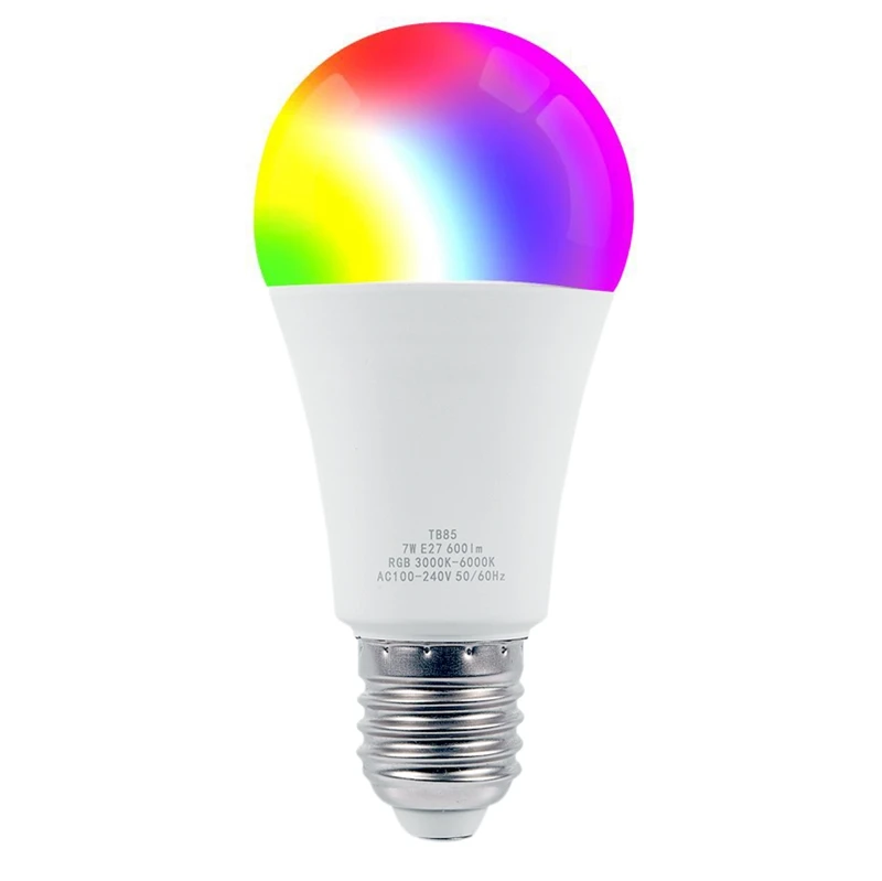 E27 Wifi умный светодиодный светильник лампа RGB CW ЛАМПА Голосовое управление с Alexa Google Home