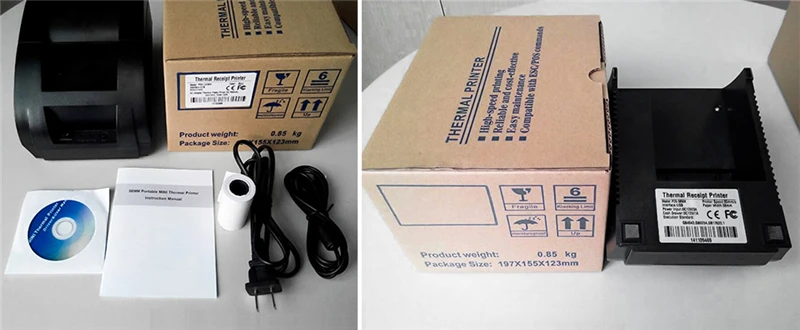 Zjiang Mini 58 мм для чеков принтер Pos термопринтер с USB для Windows Linux Поддержка, кассовый аппарат Resaurant супермаркет торговый центр