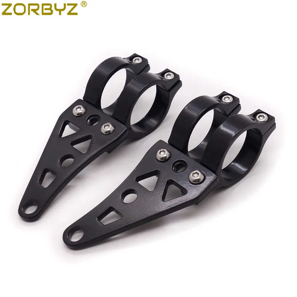 ZORBYZ мотоцикл 41 мм черный алюминий фара кронштейн вилка поворотник зажимы для Harley Кафе Racer на заказ
