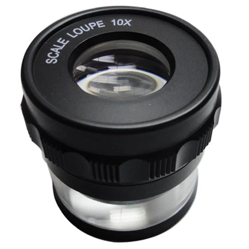

10X Stand Measuring nifier Scale Loupe with LED Light nifying Glass 10X with Scaled nifier