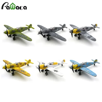 

A Set (6 Pieces) 4D Assembled 1/48 World WarII Fighter Aircraft Military Aircraft Model Toy Ornaments Static Model Traffic Toy