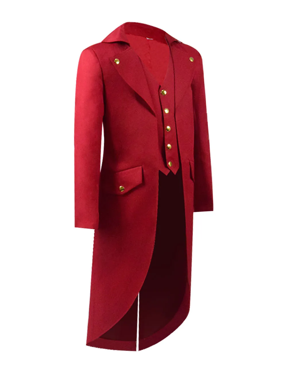Cosdaddy обувь для мальчиков стимпанк красная куртка Готический фрак Винтаж викторианское Платье длинное пальто Униформа Хэллоуин костюм для детей средневековый
