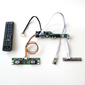 

For LM190E08-TLG1/TLG2 LCD panel monitor T.V56 drive card board keyboard+Remote+Inverter HDMI VGA USB AV RF LVDS 4CCFL 30Pin Kit