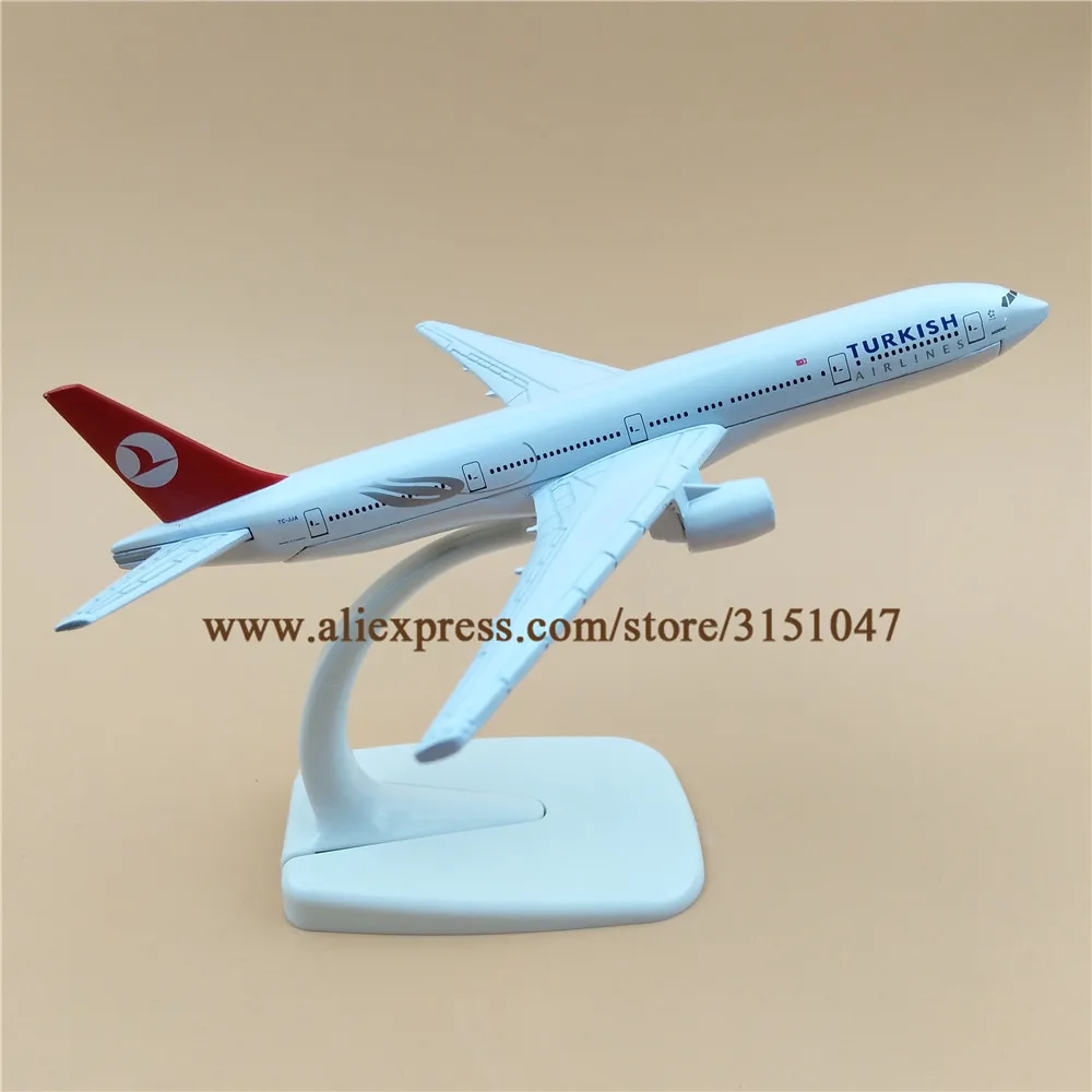 16 см Air Turkish B777 Airlines Boeing 777 модель самолета из сплава металла литье под давлением