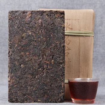 

500g China Yunnan Oldest Ripe Pu'er Tea Brick Old Class Ancient Tree Detoxification Beauty For Lost Weight