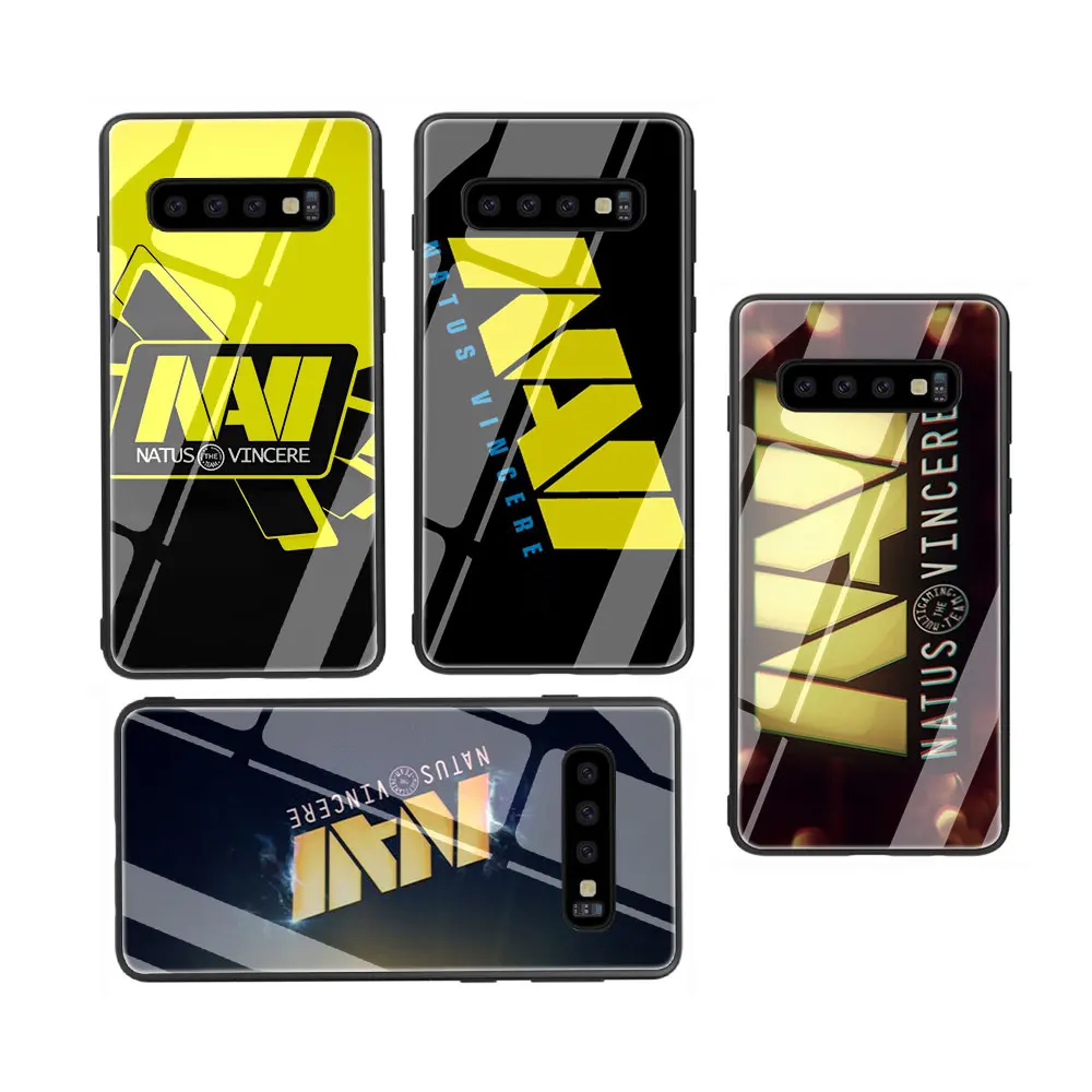 EWAU рожденные побеждать navi закаленное Стекло Телефон чехол для Galaxy S7 edge S8 9 10 Plus, Note 8, 9, 10, A10 20 30 40 50 60 70