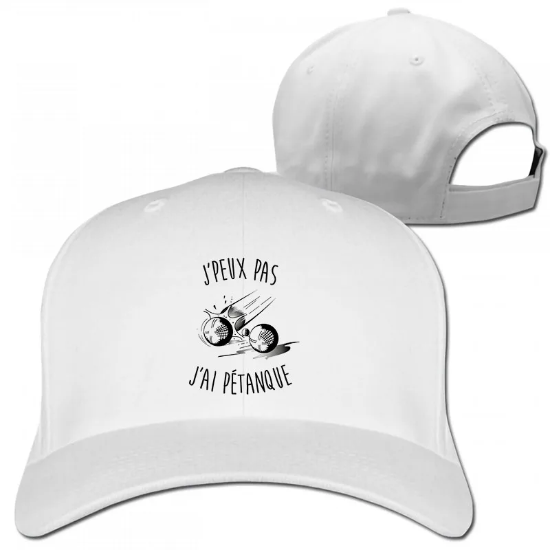 Jpeux pas jai Petanque Baseball cap men women Trucker Hats fashion adjustable cap - Цвет: 1-White