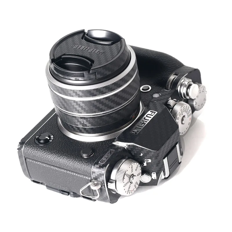 1-10 Набор для Fujifilm X-T3 Защитная пленка для камеры наклейки из углеродного волокна устойчивый к царапинам шероховатый клей отправка запасных наклеек
