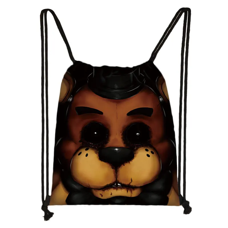 SKDFLD02 Мультяшная сумка на шнурке Five Nights at Freddy's, FNAF, сумки для хранения, медведь Фредди, Бонни, кролик, Фокси Чика, рюкзак, Детская сумка для книг - Цвет: SKDFLD02