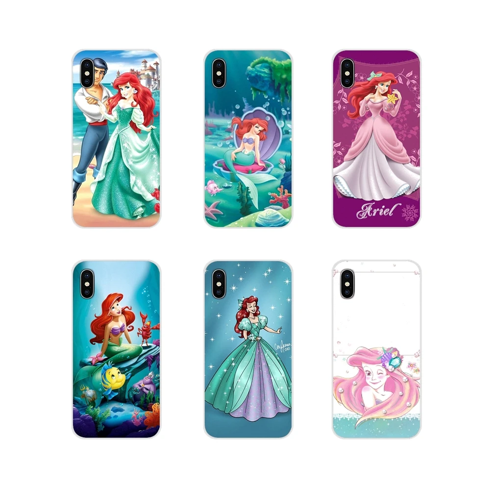 

For Motorola Moto X4 E4 E5 G5 G5S G6 Z Z2 Z3 G G2 G3 C Play Plus Accessories Phone Cases Covers Princess Ariel Little Mermaid