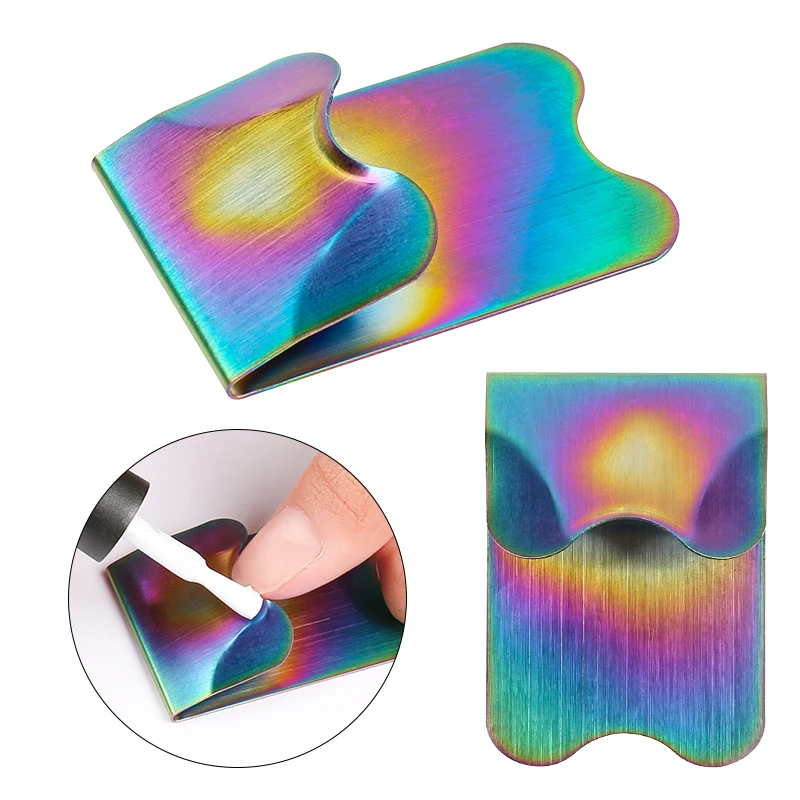 

1pc Edge Smile Cut Line Trimmer Symphony Easy French Nail Stainless Steel Model Easy French Nail Template Manicure Tools