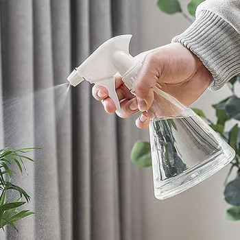 

370ml Portable Plastic Spray Bottle Transparent Cosmetic Moisturizing Atomizer Gardening Plants Watering Watering Can
