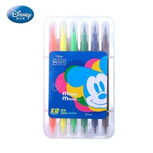 Disney Аутентичные акварельные карандаши Микки принцесса Студенческая живопись школьные принадлежности для мальчиков и девочек канцелярские творческие принадлежности