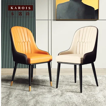 

Karois 008 Nordic Style Light Luxury Home Dining Chair Bedroom Net Red Dressing Back Chair