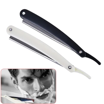 

1pcs Folding Men Shaving Barber Tools Hair Razor And Blades Antique Black Shaving Knife Stainless Steel Straight Razor Holder