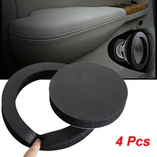 4pcs 6.5inch Pad Cotton Car Speaker Ring Sound Insulation Accessories Auto Audio Soundproof Door Trim Self Adhesive Bass