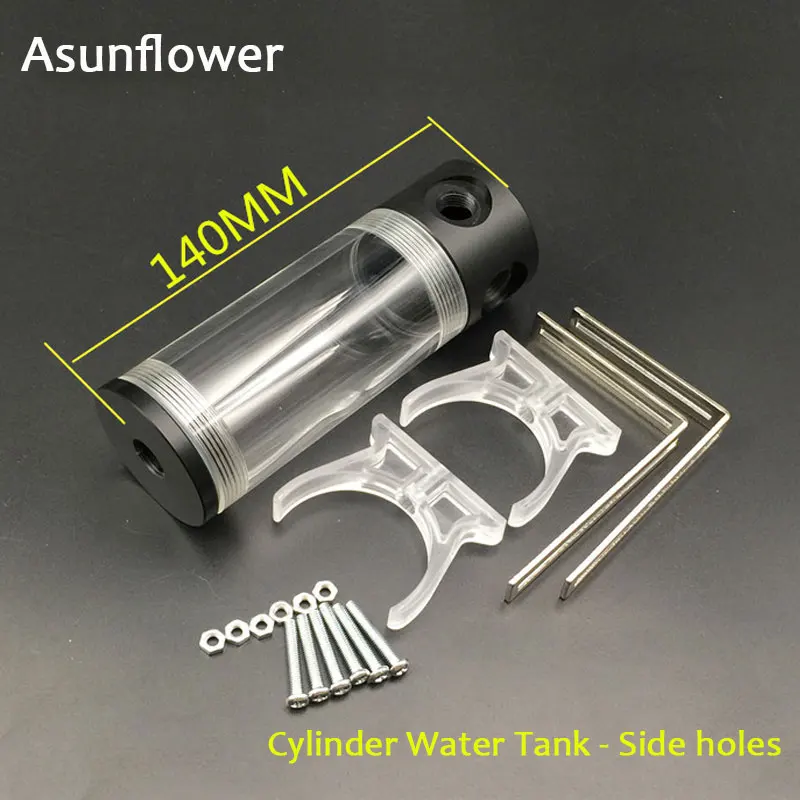 

Asunflower CPU Water Cooling Pump 50MM Cylinder Reservoirs Waterblock Holder Computer Water Cooling Cooler Radiator 90MM 240MM