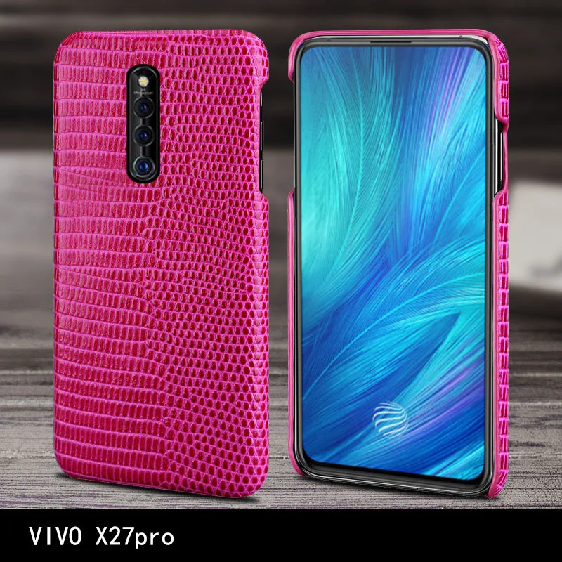 Тонкий кожаный чехол для VIVO X27 X27Pro OPPO Reon | Мобильные телефоны и аксессуары