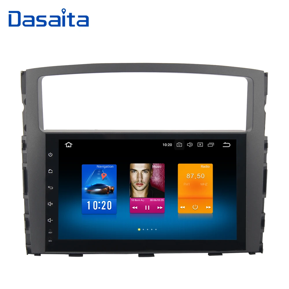 Dasaita 9 &quot1 Din автомобильный радиоприемник GPS Android 10 для Mitsubishi Pajero V97 V93 2006 2007 2008 2009 2010