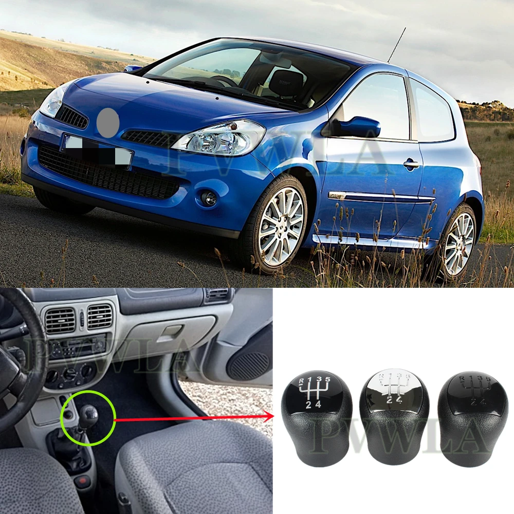 5 Speed Manual Stick Gear Shift Knob For RENAULT CLIO 2000 2001 2002