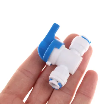 

Newest 1/4'' Inline Ball Valve Quick Connect Shut off RO Water Reverse Osmosis Ball Valve Switch