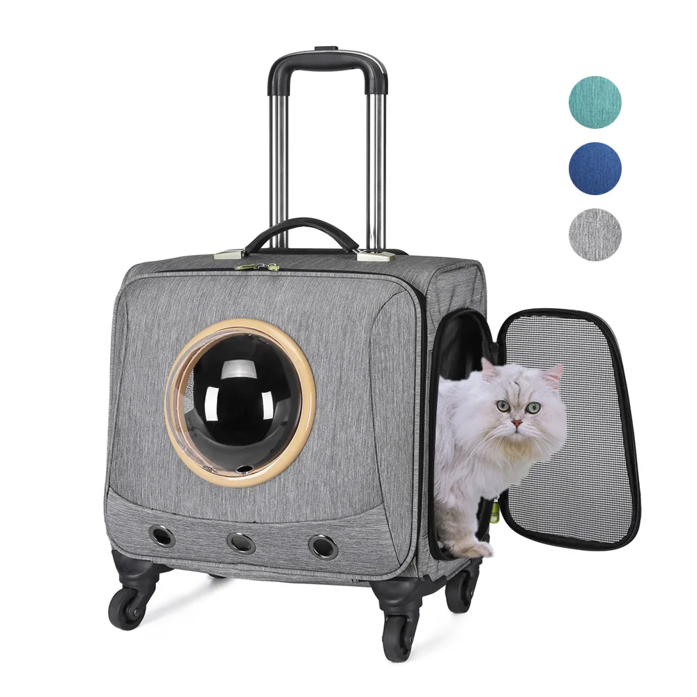 Pet Hond Kat Carrier Trolley Case Ruimte Capsule Reistassen Voor Kleine Honden Puppy Outdoor Wandelwagen Huisdier Auto Reizen Accessoires Pet Hond Kat Carrier Trolley Case Ruimte Capsule Reistassen Voor Kleine Honden Puppy Outdoor Wandelwagen Huisdier Auto Reizen Accessoires