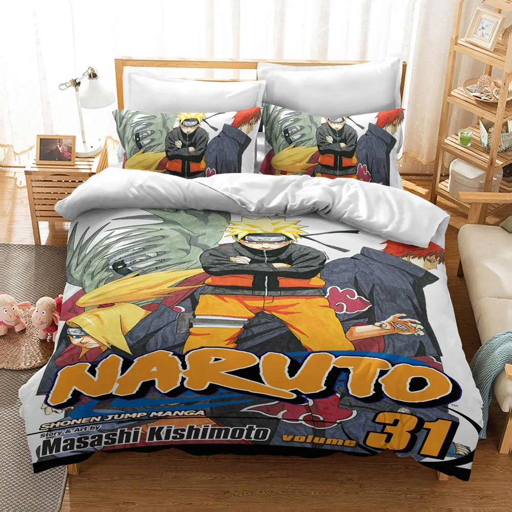 

Printed Japanese Classic Anime Comforter Cover 2/3 Pcs Set Adults Kids Microfiber Soft Bedding Size Full Queen King Home Decor