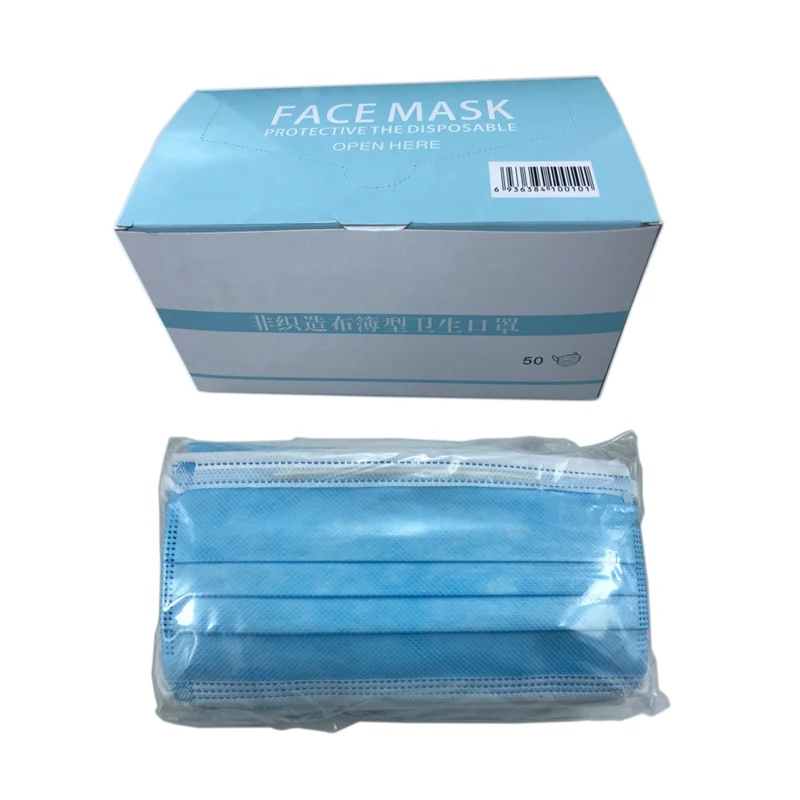 

For 20 pcs/box 3 Layer Non-woven Dust Mask Thickened Disposable Mouth Mask Features as KF94 KN95 Fast Send