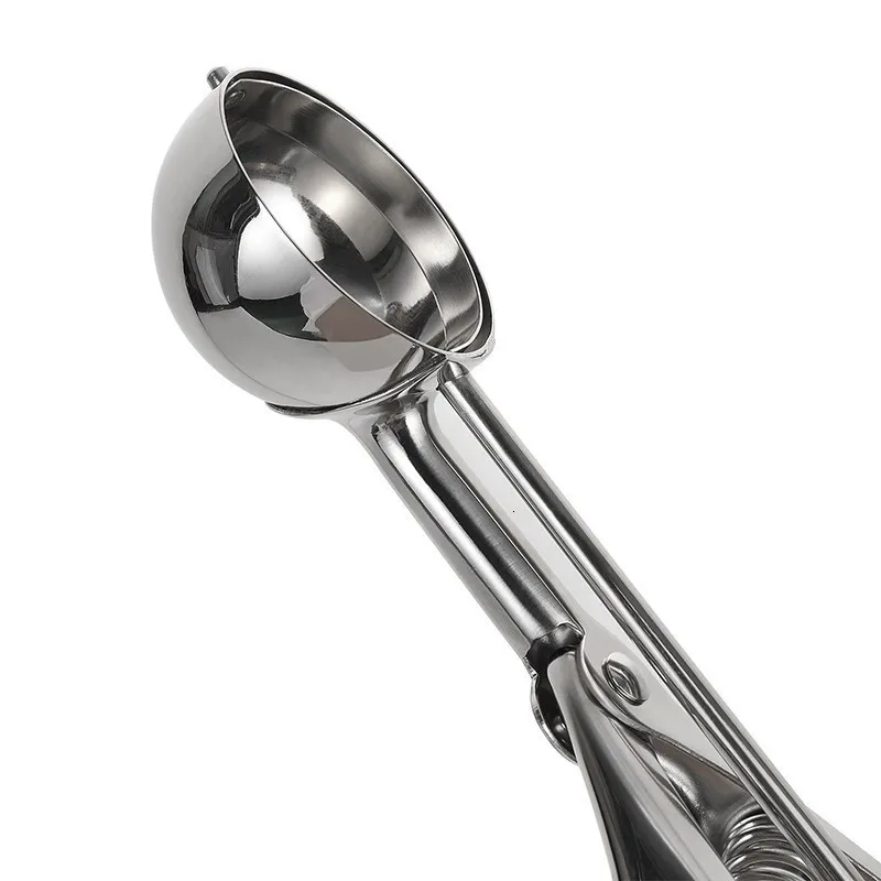 MESNUG Multi-purpose Stainless Steel Ice Cream Scoop Ergonomic Comfort Handles Hands-Free Food Release Cookie Ice Cream Scoop