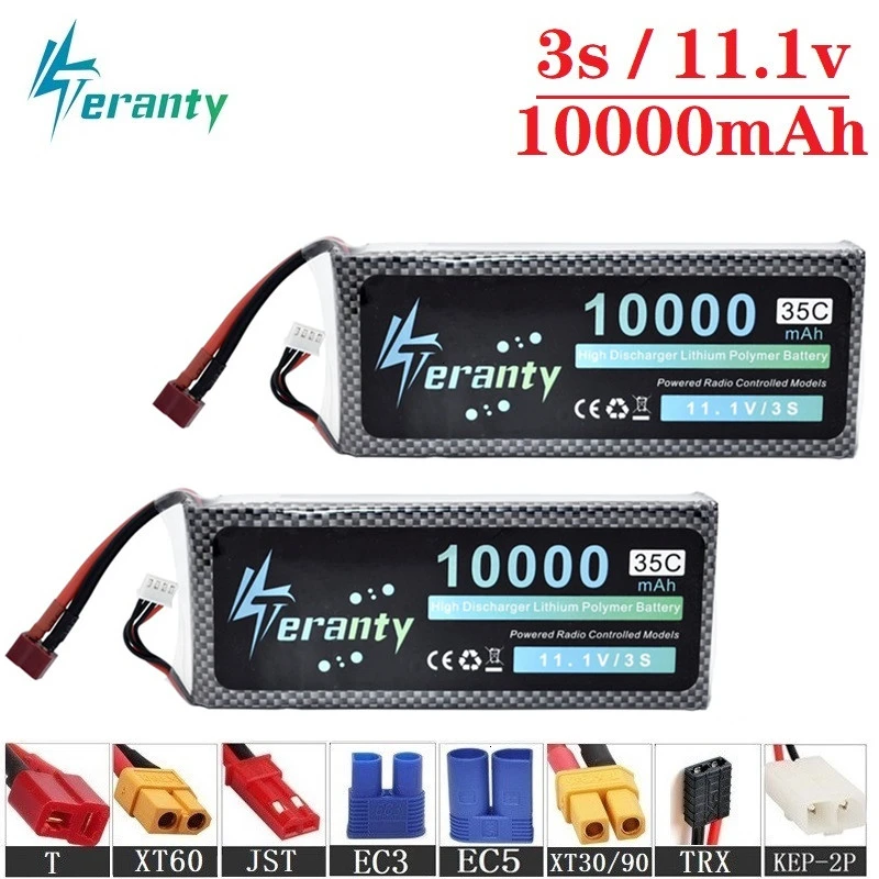 Аккумулятор Lipo 35C 11 1 В 10000 мА · ч для радиоуправляемых квадрокоптеров автомобилей