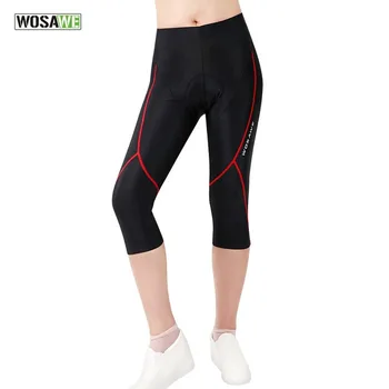 

WOSAWE summer cycling cropped shorts women's quick-drying sweat-absorbent Cycling mountain bike panties mtb shorts Leggings