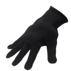 1 пара черные/белые рабочие защитные перчатки устойчивые к порезам защитные перчатки из нержавеющей стали