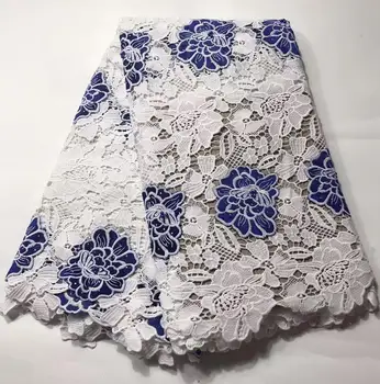 

5yards High quality guipure lace embroidery African cord lace fabric elegant Nigerian Swiss garment clothes evening dress SR-02