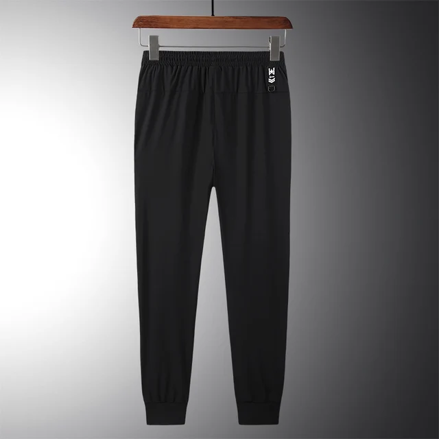 Men Pants Joggers Fitness Running Ice Silk Quick Dry Outdoor Sweatpants Slim Elasticity Trouser Breathable Plus Size Men Pants 5