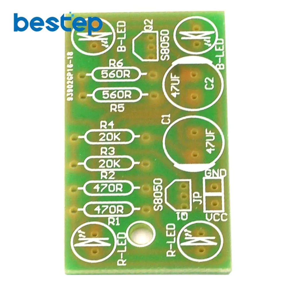 Красный и синий двухцветный 4 светодиодных мигающих мульти резонансный мигающий