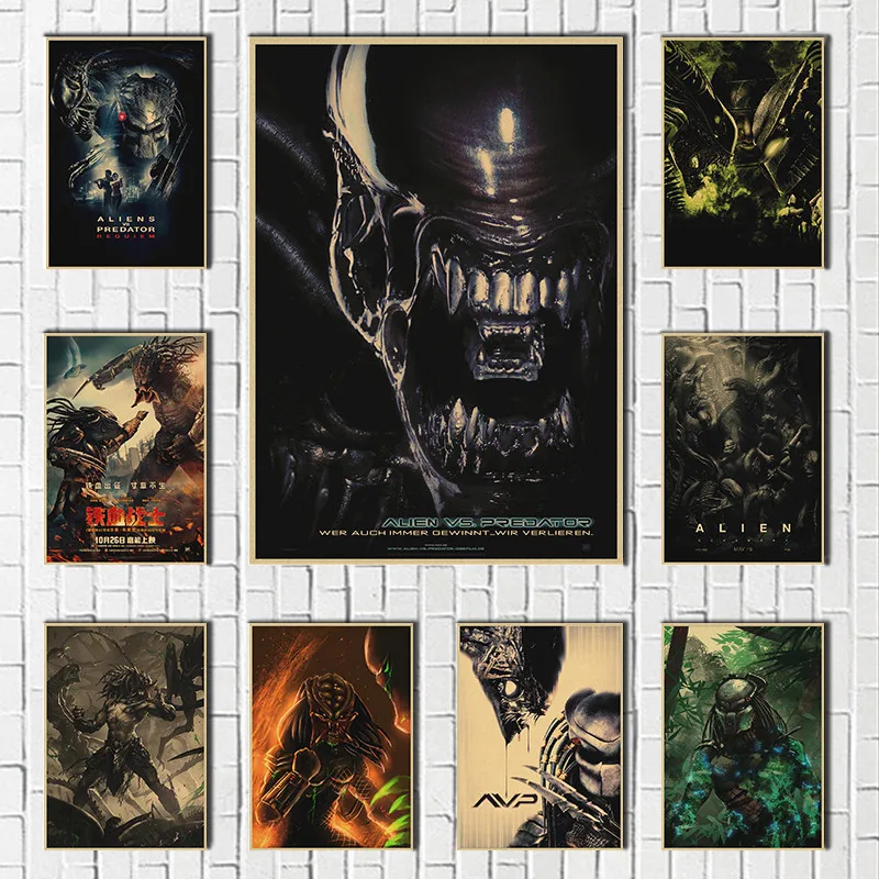 Diantu Alien Vs. Predator Game Background Wall Painting Custom Large-scale  Mural Green Silk Cloth Wallpaperpapel De Parede - Wallpapers - AliExpress