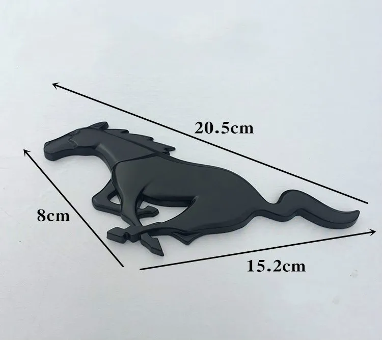 3D Металл Mustang Лошадь передний капот решетка тела эмблема наклейка Mustang Лошадь логотип спереди для Ford Mustang