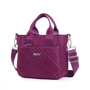 

New Simple Style Woman Handbag Nylon Waterproof female shoulder bag Trendy Small crossbody bags for women Thread Bags ladies