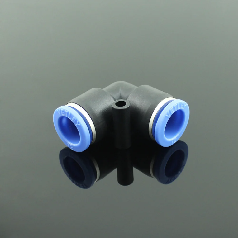 

Fit 5/32" 1/4" 5/16" 3/8" 1/2" Tube OD Euqal Elbow 90 Degree Angle Pneumatic Air Fittings Push In Fit Connector