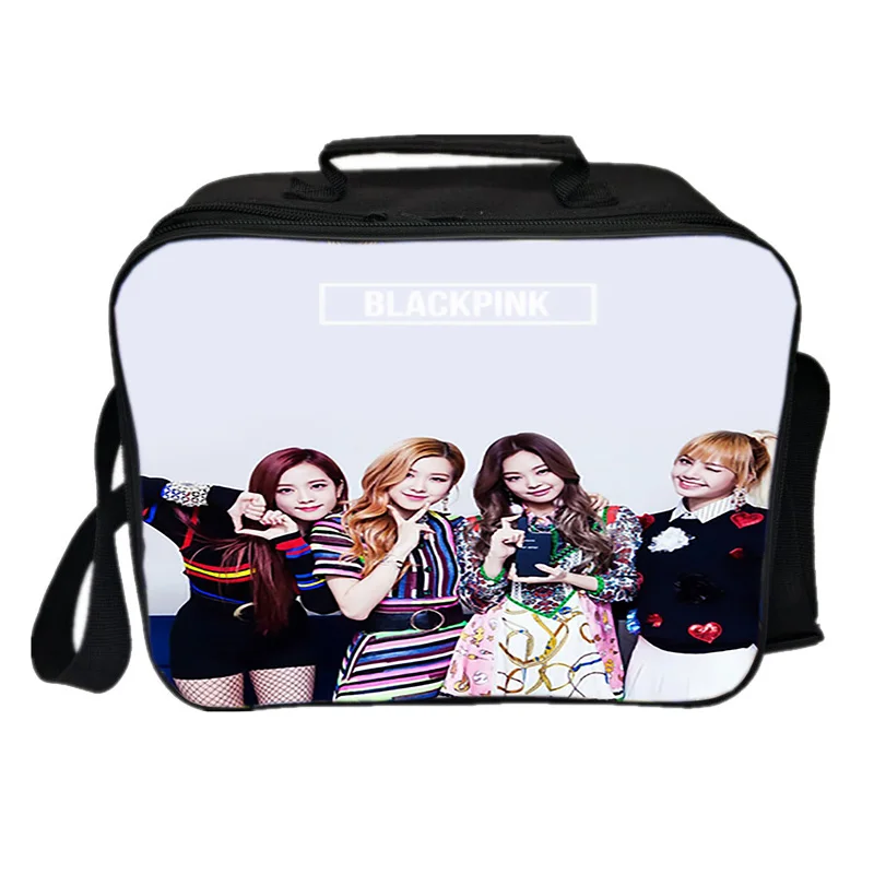 15 Blackpink Jisoo Jennie Rose Lisa Lunch BagBoys для девочек, Повседневная сумка для ланча, рабочая сумка для ланча, модная сумка-холодильник, изоляционная сумка - Цвет: 15