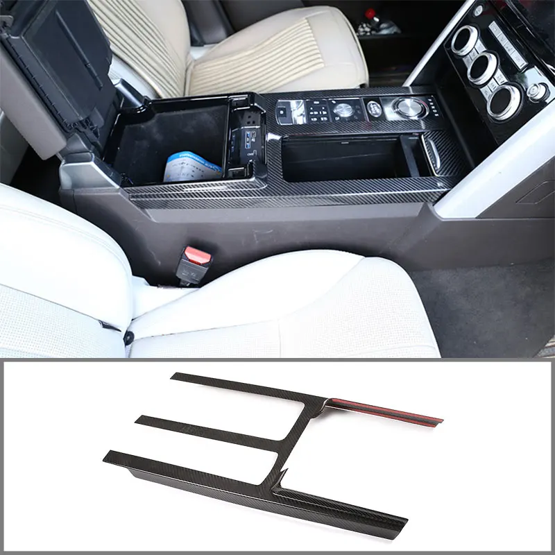 

For Land Rover Discovery 5 LR5 L462 2017 2018 Car Central Control Panel Real Carbon Fiber Car Interior Modification Parts