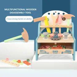 Banc à outils de jeu de rôle, ensemble d'établi de Construction pour l'entraînement des capacités à la main, jouet éducatif précoce en bois 