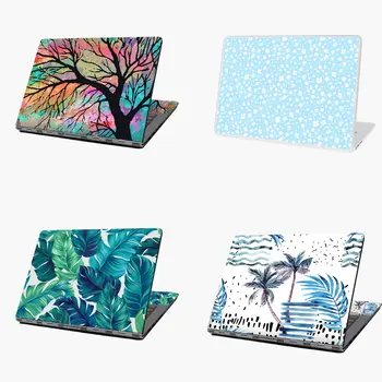 

Cute Blue Tiny Floral Design Laptop Sticker Notebook Skin Stickers Cover Decal Art Decal Fits 13.3" 14" 15.6" 16" Universal