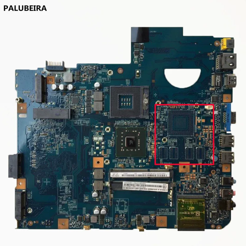 PALUBEIRA Высококачественная материнская плата для ноутбука acer 5738 08245-1 JV50-MV 48.4CG01.011 DDR3 полностью протестирована