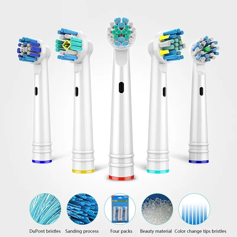 

4Pcs/lot Replacement Electric Toothbrush Heads For Replacement B EB 17 SB-17A Hygiene Care Clean Electric Toothbrush Head
