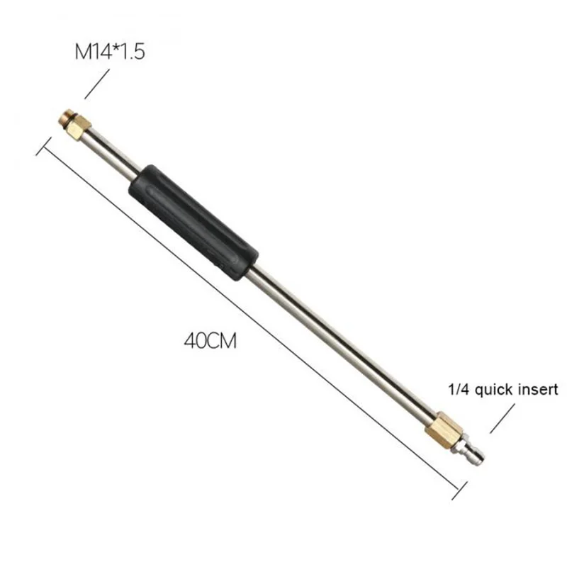 

Top Selling 1/4'' Quick Connect High Pressure Wand Extension Rod 7.5feet 9.1 Feet 4000 PSI 30 Degree
