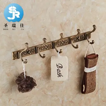 

Vintage clothes hanger hook aluminum space row hook coat hooks kitchen hardware door back wall hanging hook