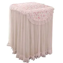 55x85x85cm Soft Laundry Full Protection Washing Machine Cover Floral Printed Household Practical Durable Universal Lace Ruffle