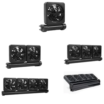 

12V Chiller With Plug Clip On Easy Apply Aquarium Cooling Fan Fresh Heat Dissipation Cold Wind Adjustable Fish Tank Mini Black